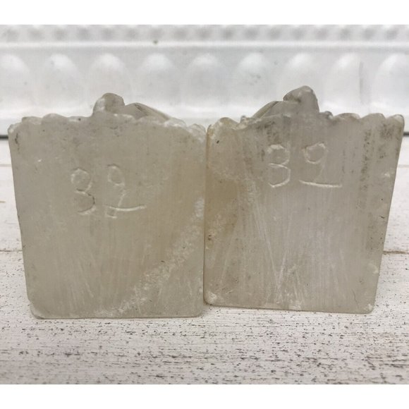 Vtg Art Deco Italian Alabaster Stone Parrot Bird Antq Hand Carved Bookends Luck - Picture 6 of 15